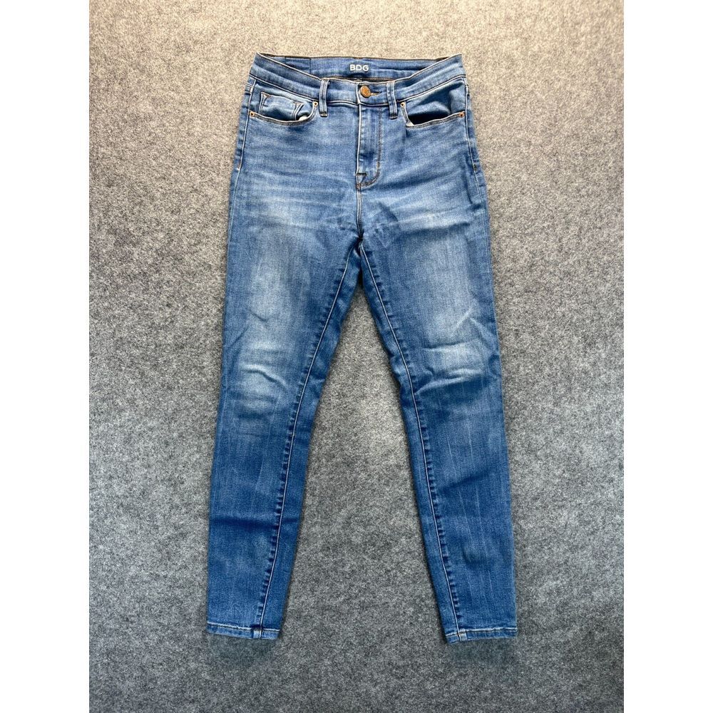 BDG Jeans Women's 26x29 Twig High‎ Rise Skinny Ankle Light Blue Stretch Denim